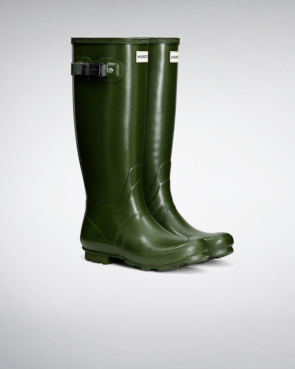 Hoge Regenlaarzen Dames - Hunter Norris Field - Groen - 14XKNORHQ